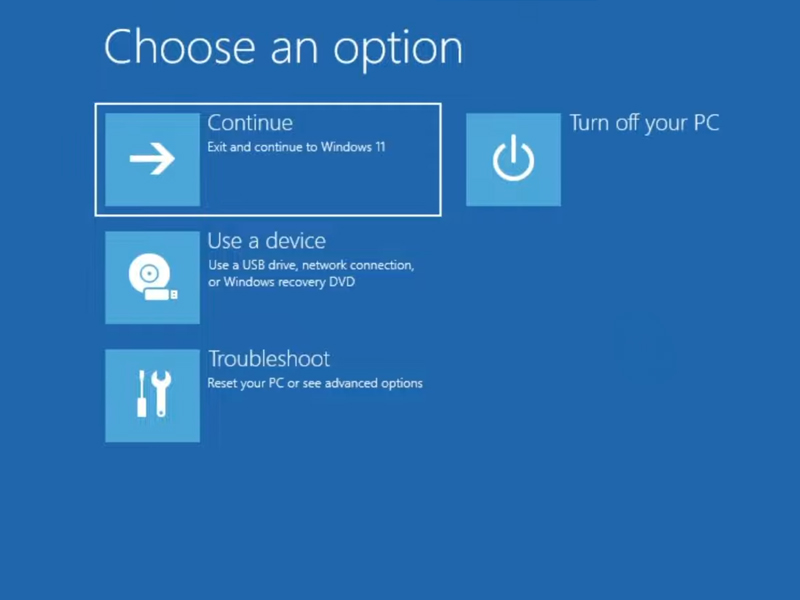 블루스크린 안전모드