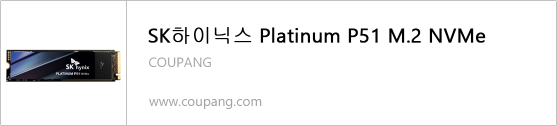 SK하이닉스 Platinum P51 SSD