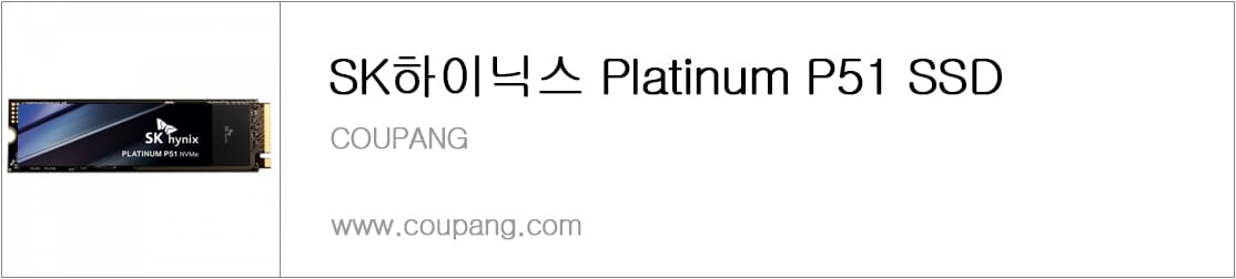 SK하이닉스 Platinum P51 SSD