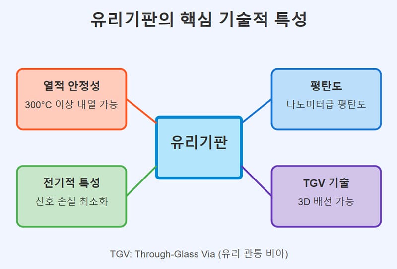 유리기판의 핵심 기술적 특성