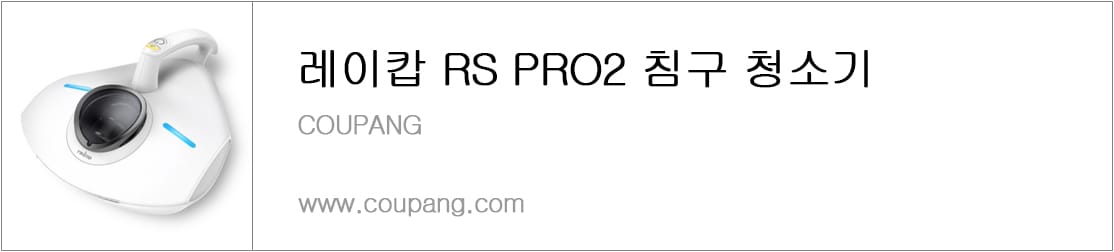레이캅 RS PRO2 침구 청소기
